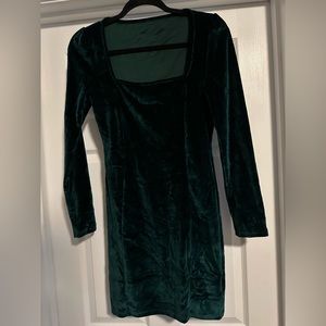 BOGO FREE* Crushed Velvet Square Necked Dress (*Lowest priced item free)
